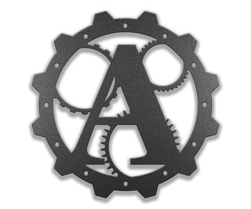 Custom Steel Monograms - Steampunk Industrial Metal Monogram