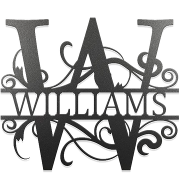 Fancy Steel Monogram