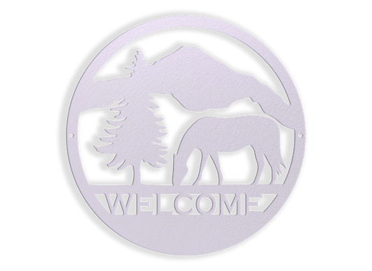 Horse Welcome Sign