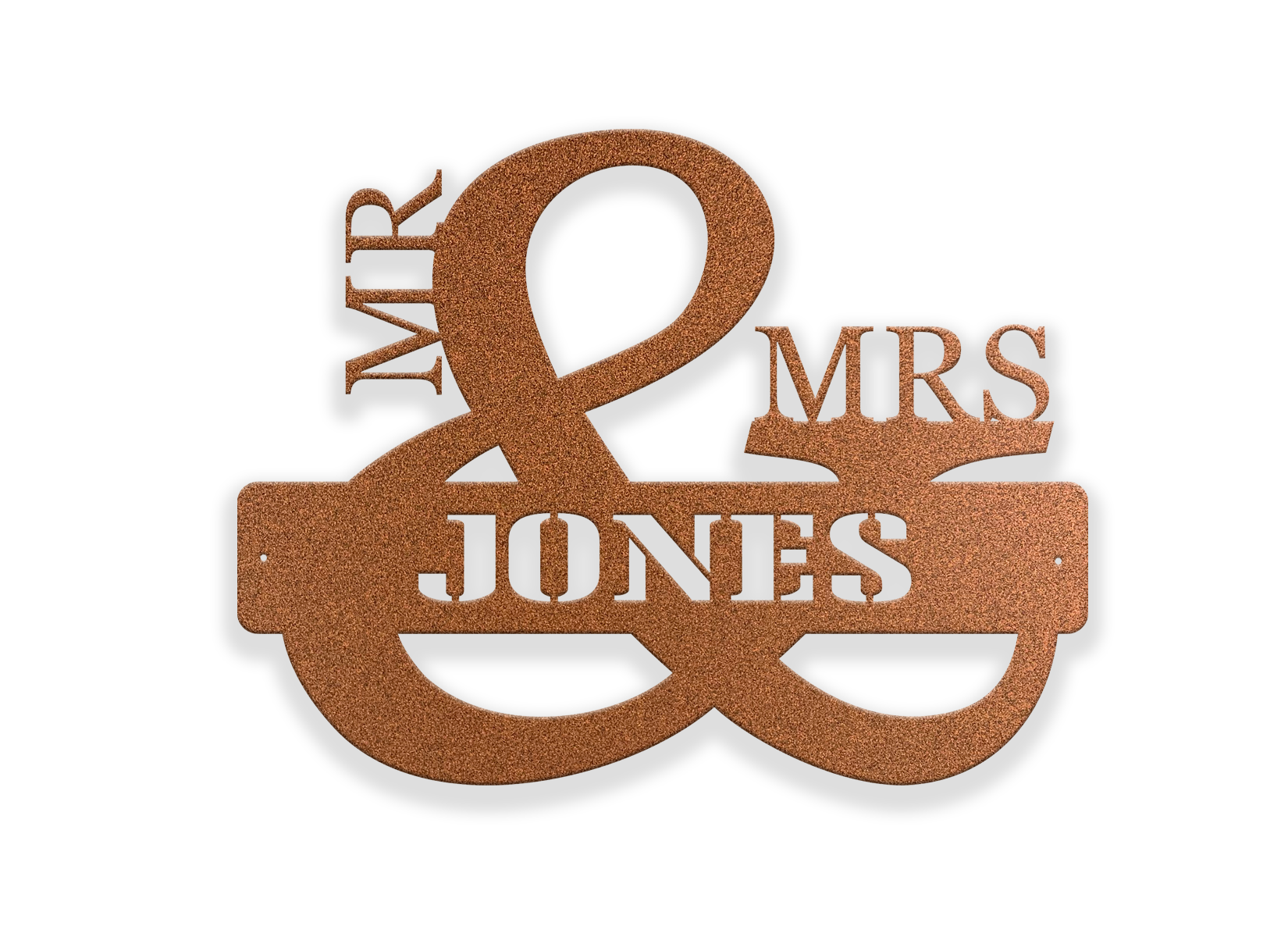 Custom Steel Monograms - Wedding Monogram Present