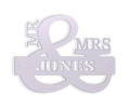 Custom Steel Monograms - Wedding Monogram Present