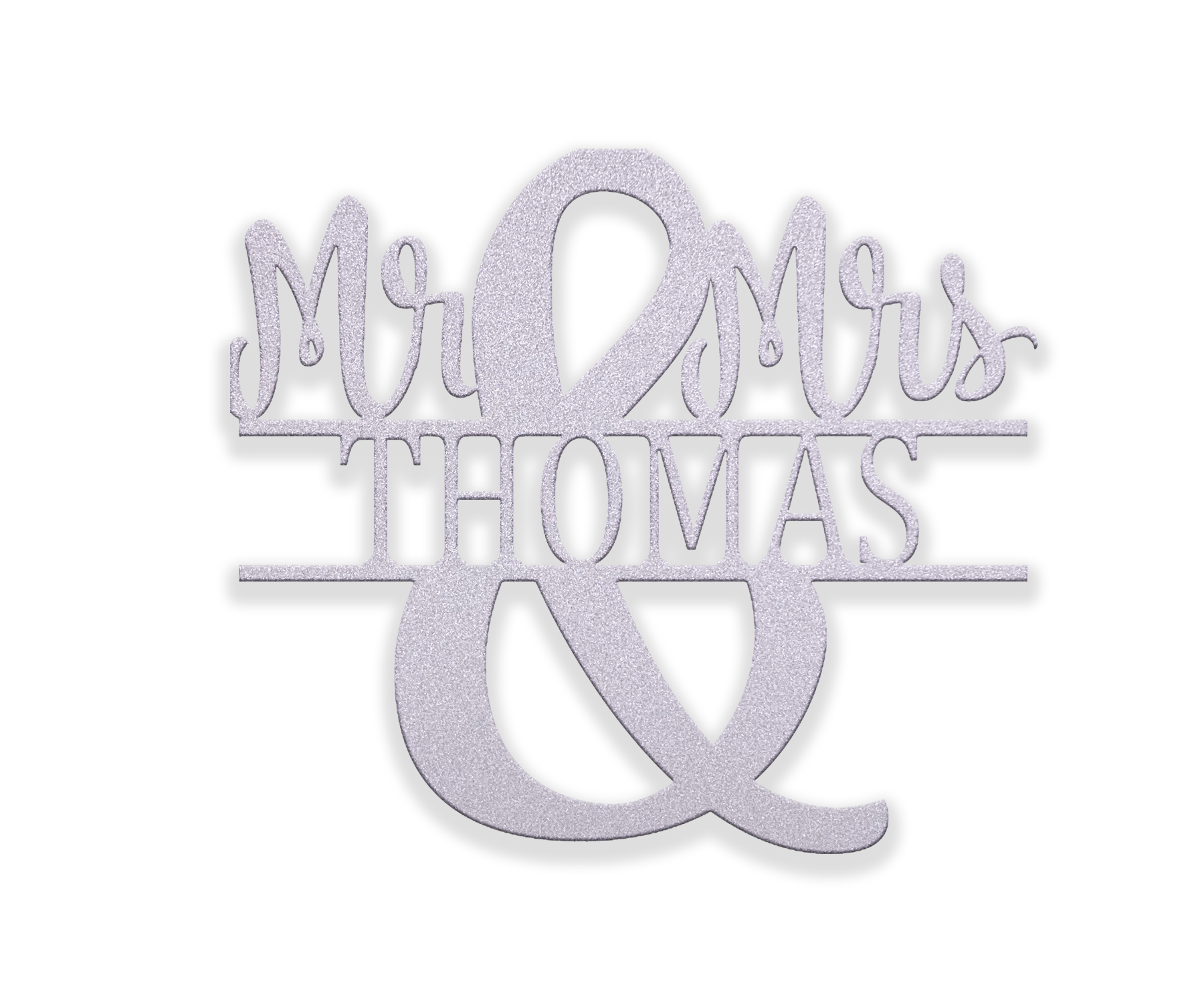 Custom Steel Monograms - Wedding Monogram Gift