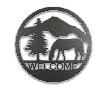 Horse Welcome Sign